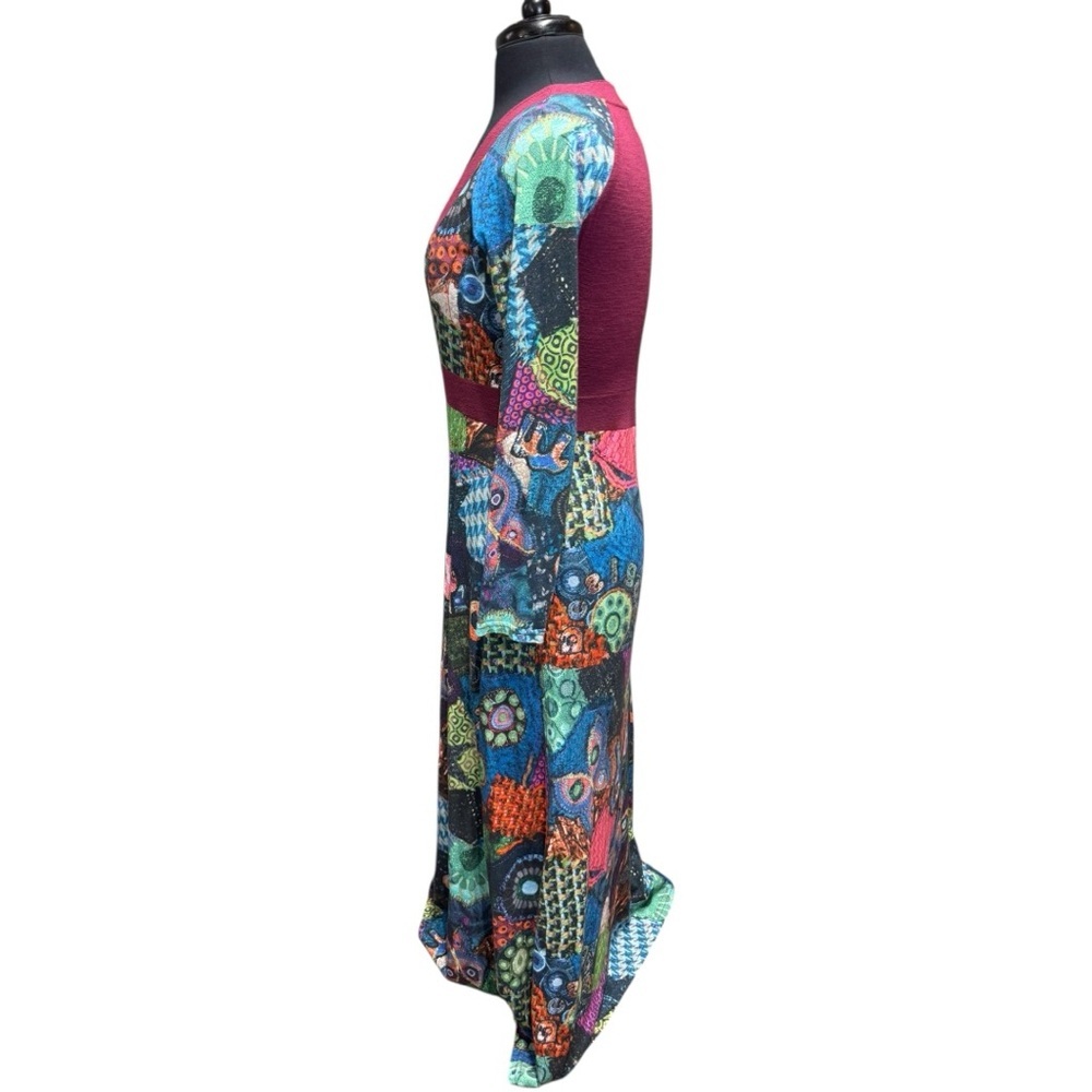 Desigual Multicolor Patchwork Print Long Sleeve M… - image 3